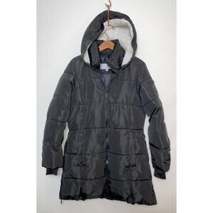 Madden Girl Puffer Coat - Size M - Longer Length w/‎ Side Zip at Hips